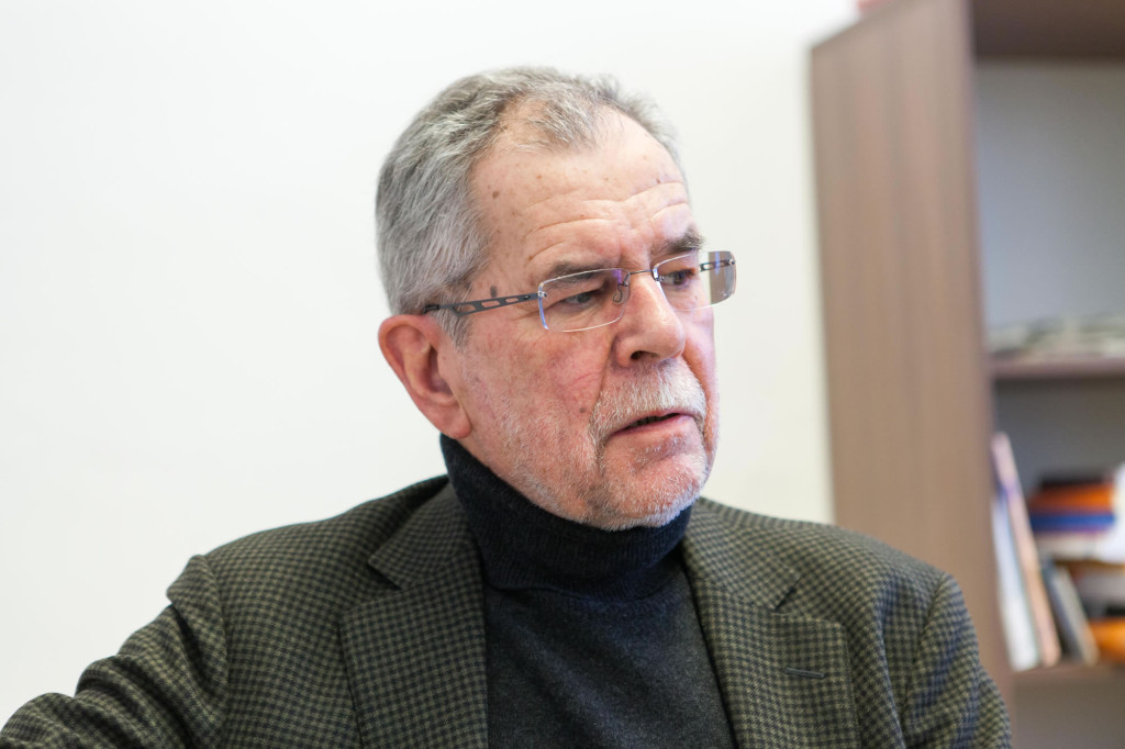 Alexander Van der Bellen im Gespräch